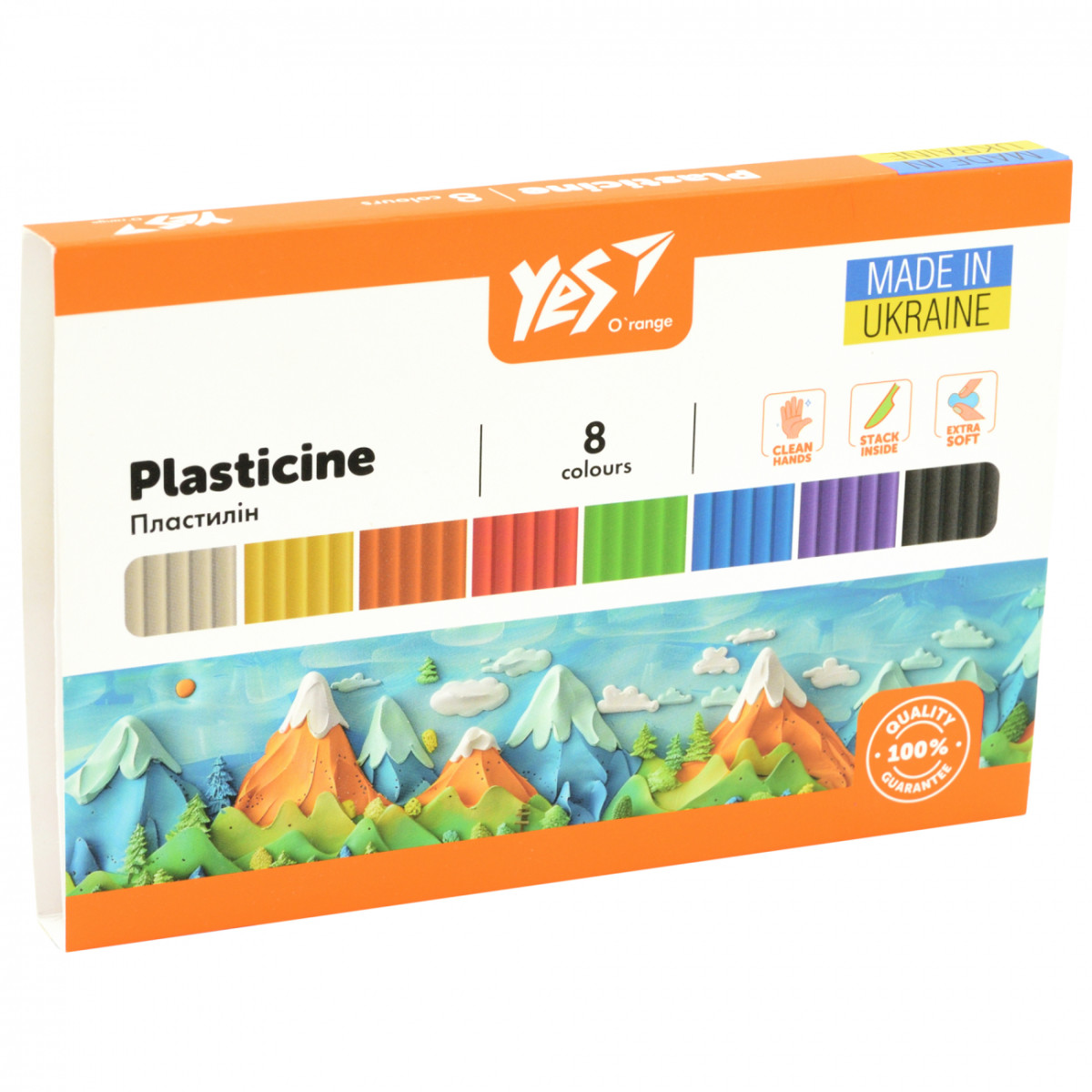 Пластилин YES Orange Line 540687 8 цветов 160 г