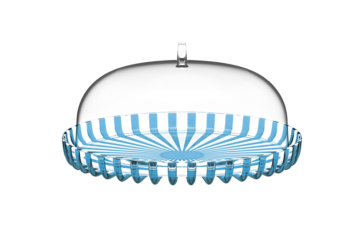 Тортовница Guzzini Dolcevita 12570048 31 см голубая
