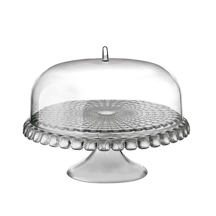 Тортовница с крышкой Guzzini Tiffany 19940092 28x36x36 см серая