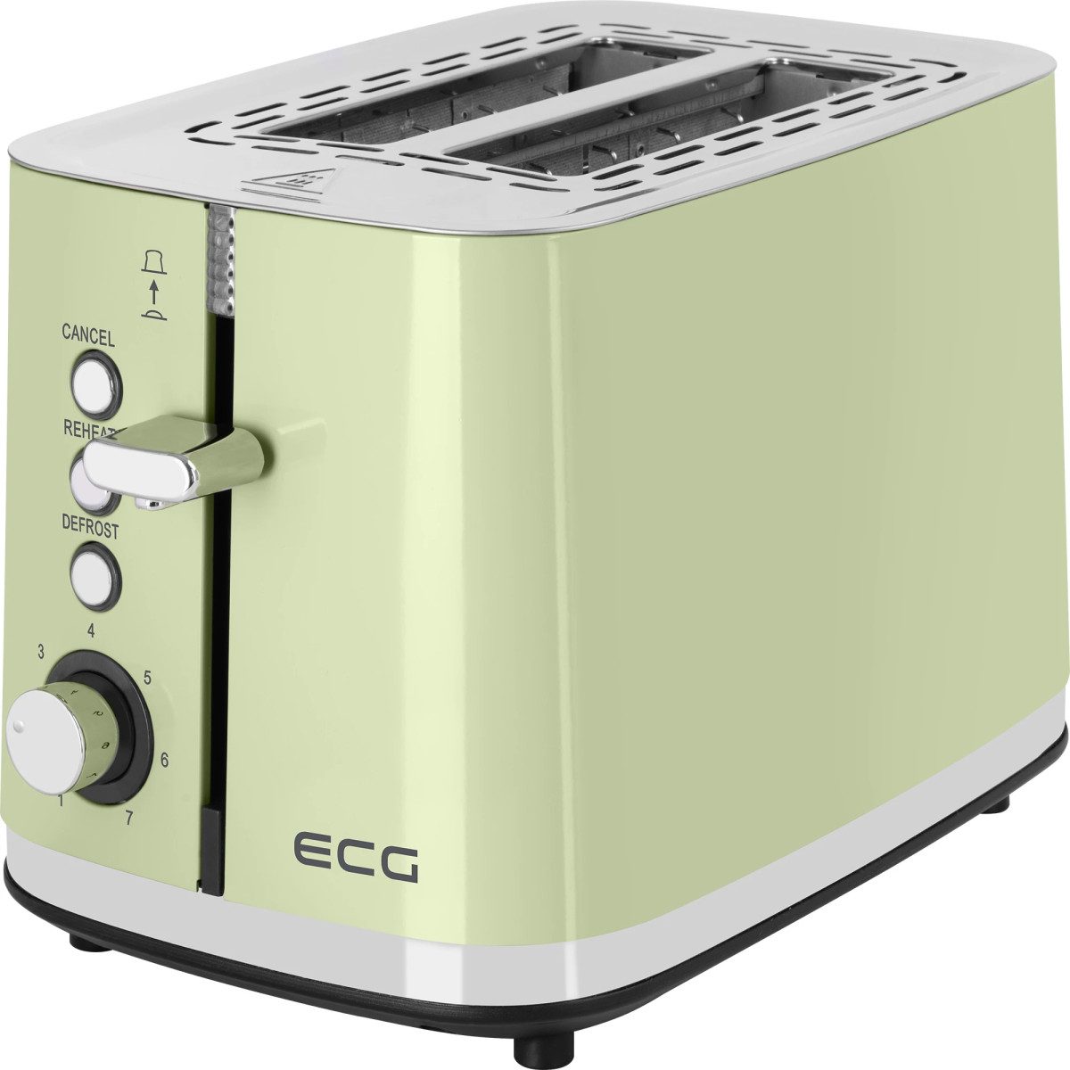 Тостер ECG ST 2766 Vintage Olive 925 Вт оливковый