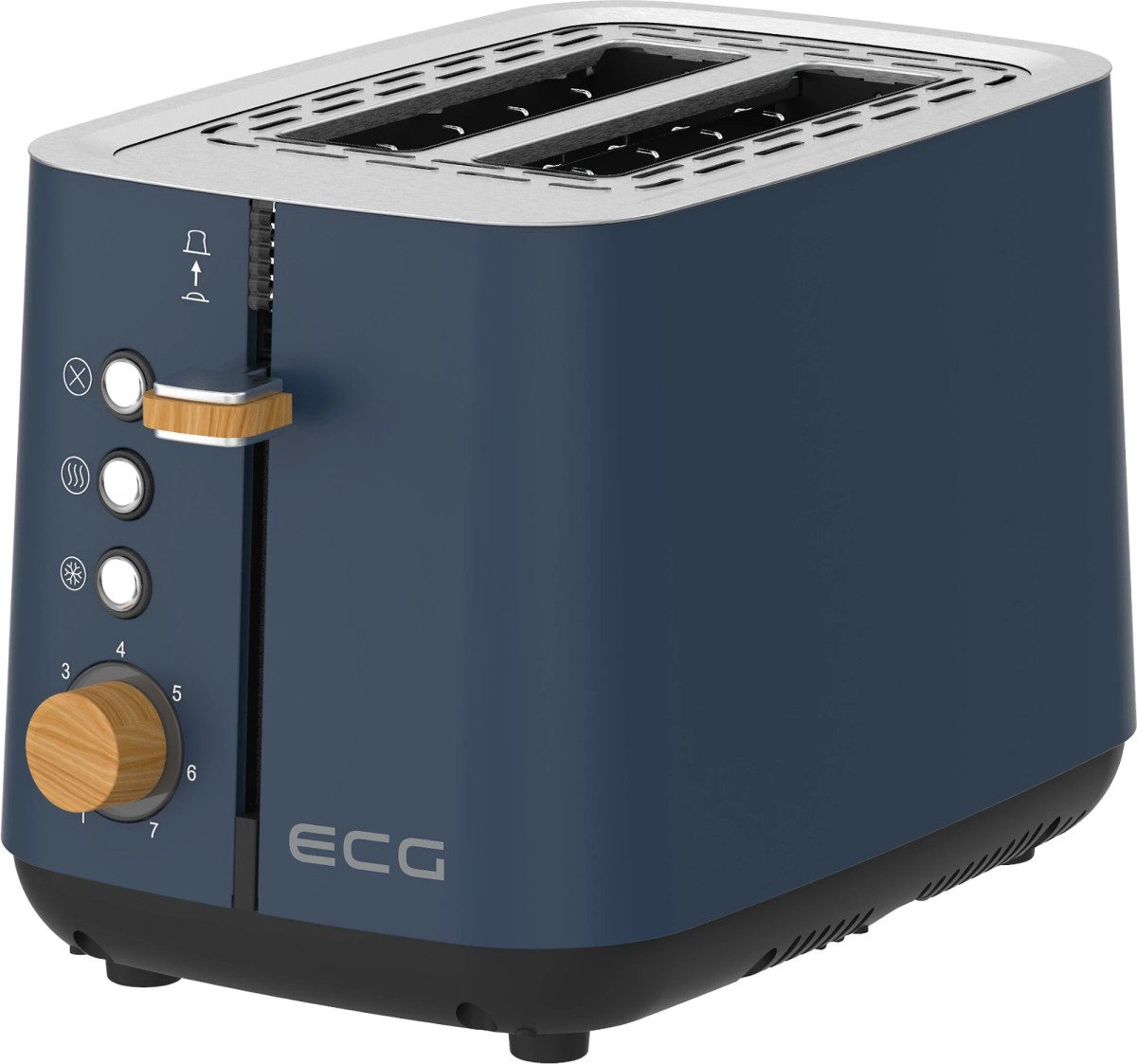 Тостер EСG ST 2768 Timber Petrol 780–925 Вт синий