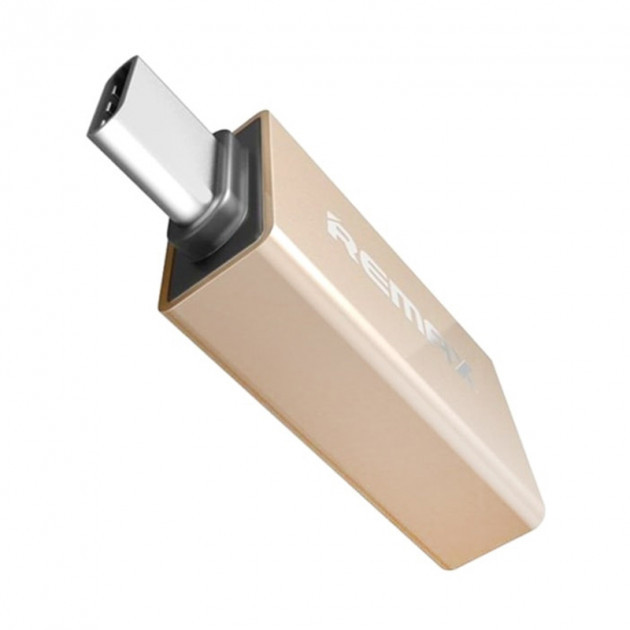 Переходник Transcend RA-OTG1 USB(F) to Type C(M) Gold Remax 340908 Переходник Transcend RA-OTG1 USB(F) to Type C(M) Gold Remax 340908