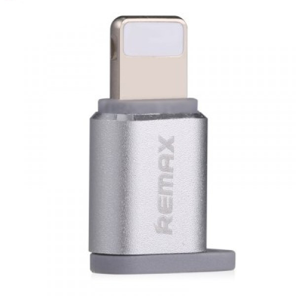 Переходник Visual RA-USB2 microUSB(F) to Lightning(M) Silver Remax 340905 Переходник Visual RA-USB2 microUSB(F) to Lightning(M) Silver Remax 340905