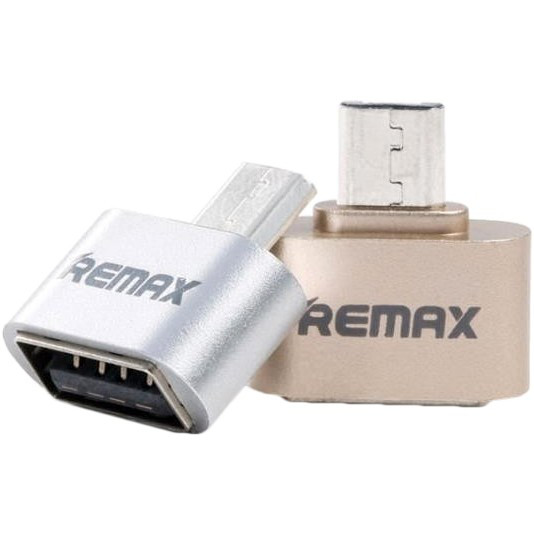 Переходник RA-OTG USB(F) to microUSB(M) Gold Remax 340902 Переходник RA-OTG USB(F) to microUSB(M) Gold Remax 340902