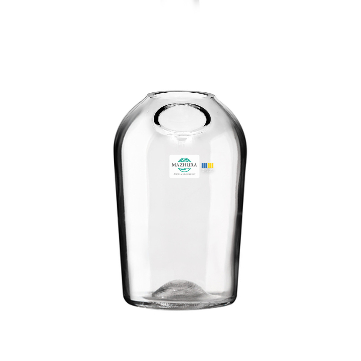 Ваза стеклянная Mazhura Brandy MZ-731412 13х8.5 см