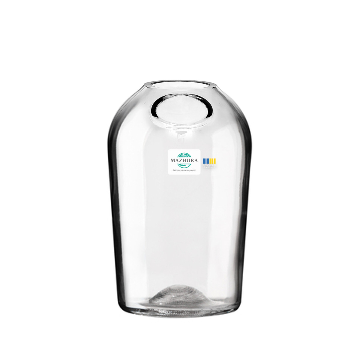 Ваза стеклянная Mazhura Brandy MZ-731413 15х9.5 см