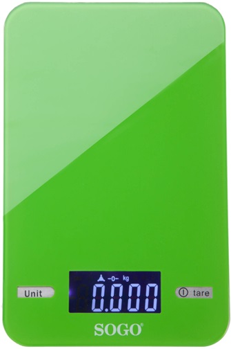 Весы кухонные SOGO SS-3960G 5 кг зеленые