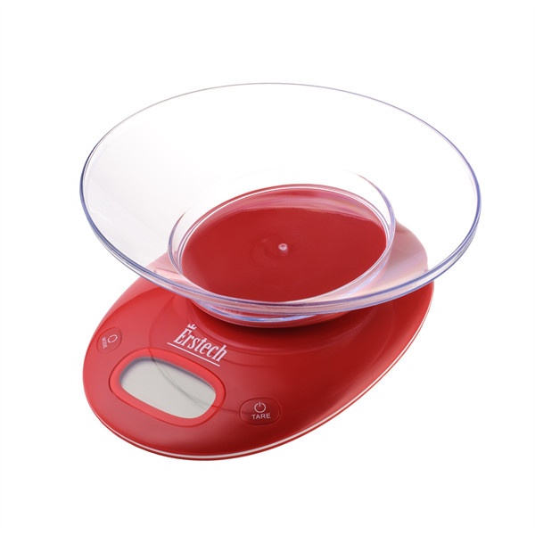 Весы кухонные ErsteСh EKS-5181-Red 5 кг