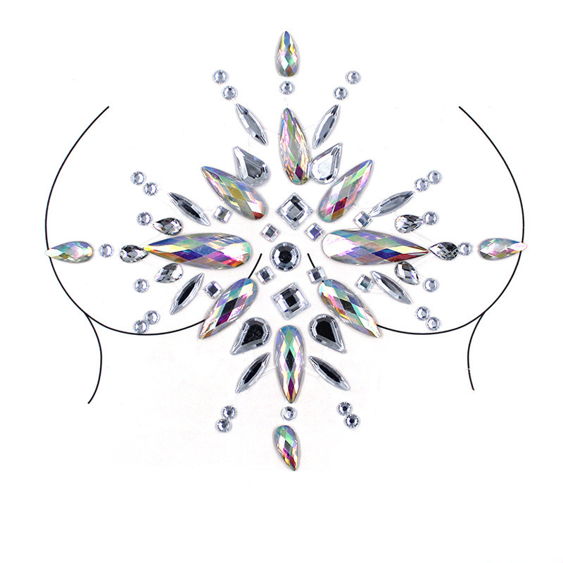 Наклейки кристаллы для груди Crystals 5 8520 13х12 см Наклейки кристаллы для груди Crystals 5 8520 13х12 см