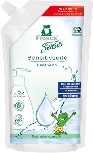 Мыло для рук для чувствительной кожи Frosch Senses 4001499967429 500 мл Мыло для рук для чувствительной кожи Frosch Senses 4001499967429 500 мл